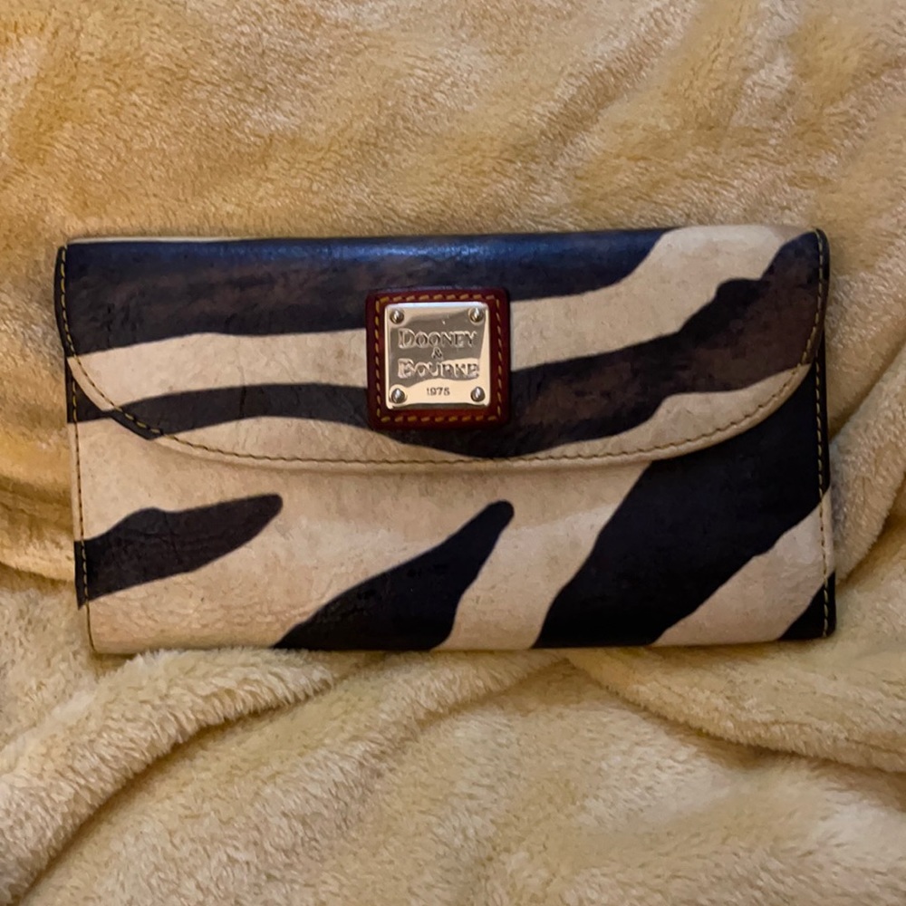 Dooney and Bourke zebra print wallet